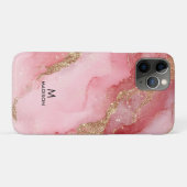 Een luxueuze roze marmeren achtergrond Case-Mate iPhone case (Achterkant (horizontaal))