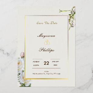 EEN LUXURY DIGITAL WEDDING INVITATION FOLIE UITNODIGING