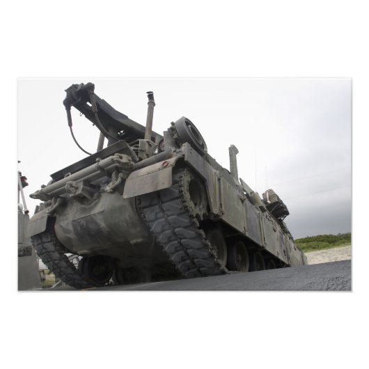 Een M88A2 Hercules Recovery Vehicle Foto Afdruk (Voorkant)