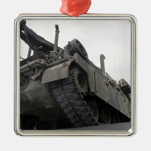Een M88A2 Hercules Recovery Vehicle Metalen Ornament (Voorkant)