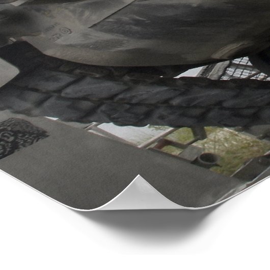 Een M88A2 Hercules Recovery Vehicle Poster (Hoek)