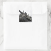 Een M88A2 Hercules Recovery Vehicle Vierkante Sticker (Tas)