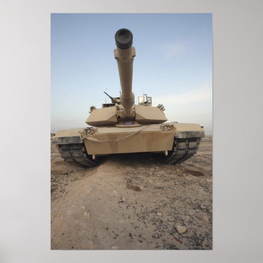 Een M-1A1 hoofdslagtank Poster (Voorkant)