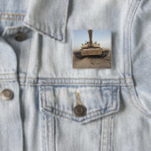 Een M-1A1 hoofdslagtank Vierkante Button 5,1 Cm (In situ)