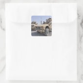 Een M-ATV mijnbestendig amusementsbeschermd voertu Vierkante Sticker (Tas)