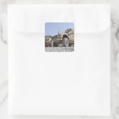 Een M-ATV-mijnbestendig amusementsbeschermd voertu Vierkante Sticker (Tas)