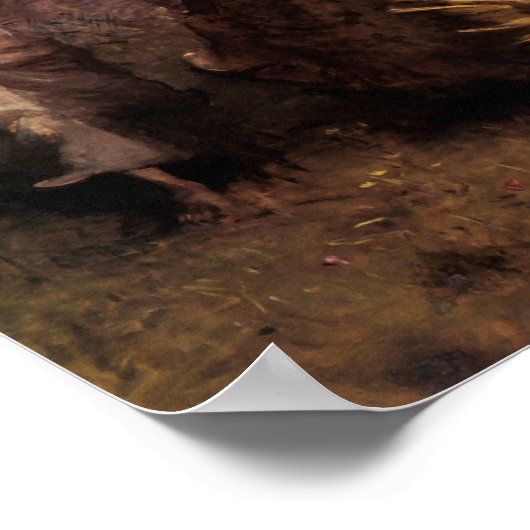 Een maagd door Abbott Handerson Thayer Poster (Hoek)