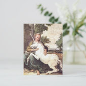 Een Maagd met een Unicorn van Domenico Zampieri Briefkaart (Staand voorkant)