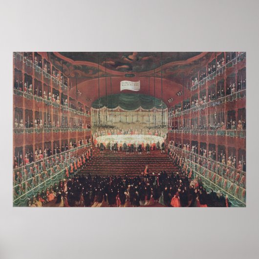 Een maaltijd in het theater van San Benedetto Poster (Voorkant)