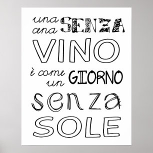 Een maaltijd zonder wijn... poster