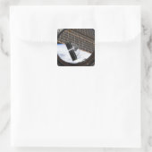 Een maan rots 2 vierkante sticker (Tas)