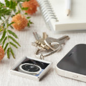 Een maan rots 3 sleutelhanger (Zijkant)