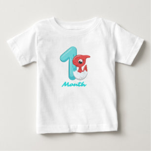 Één maand cute dinosaurus
