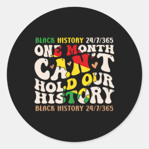 Een maand durende kantelen houden onze geschiedeni ronde sticker