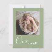 Eén maand foto eerste geboorte Banner Kaart (Voorkant)