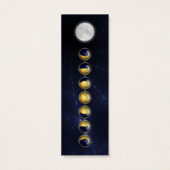 Een maand in het leven van de maan Bladwijzer Mini Visitekaartjes (Achterkant)