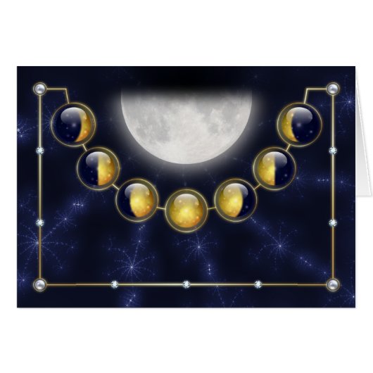 Een maand in het leven van de maan Kaart (Voorkant Horizontaal)