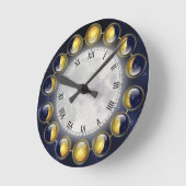 Een maand in het leven van de moonklok ronde klok (Hoek)