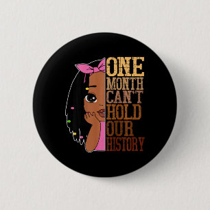 Een maand kan de zwarte geschiedenis maand Afrikaa Ronde Button 5,7 Cm