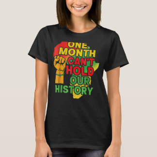 Een maand kan geen geschiedenis vasthouden met de  t-shirt