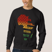 Een maand kan onze geschiedenis Afrika kaart Ameri Trui (Voorkant)