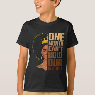 Één maand kan onze geschiedenis melanine Afrika G T-shirt