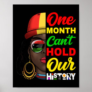 Één maand kan onze geschiedenis melanine Afrika ni Poster