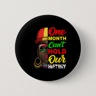 Één maand kan onze geschiedenis melanine Afrika ni Ronde Button 5,7 Cm