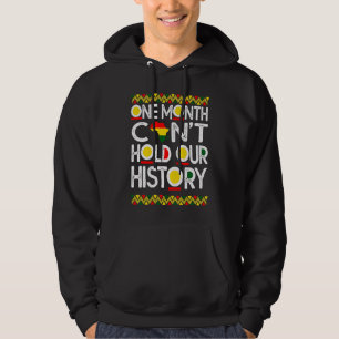 Één maand kan onze geschiedenis niet vasthouden Af Hoodie