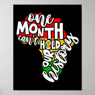 Één maand kan onze geschiedenis niet vasthouden Zw Poster