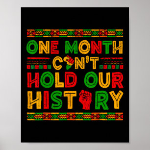 Één maand kan onze geschiedenis van Afrikaanse man Poster