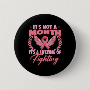 Een maand lang is het bewustzijn van borstkanker l ronde button 5,7 cm