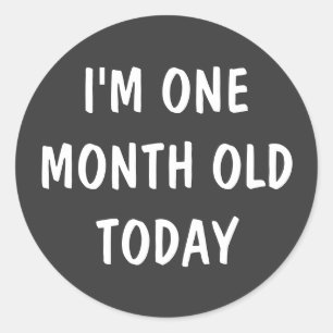 Een maand oude Baby Ronde Sticker