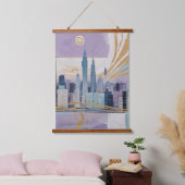 Een Maanstadslandschap Hangend Wandkleed (Slaapkamer)