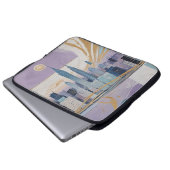 Een Maanstadslandschap Laptop Sleeve (Voorkant onderkant)
