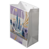 Een Maanstadslandschap Medium Cadeauzakje (Achterkant Gekanteld)