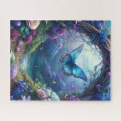 Een maanverlichte vlinder legpuzzel (Horizontaal)