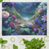 Een maanverlichte vlinder theedoek (Gevouwen)