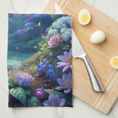 Een maanverlichte vlinder theedoek (Quarter Fold)