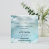 Een Maatje in de Hemel Engelenvleugels Trouwfeest Kaart (Staand voorkant)