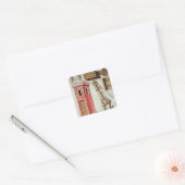 Een machine voor het heffen van gewichten vierkante sticker (Envelop)