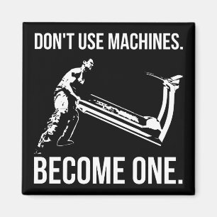 Een machine worden - Cartoon, Strongman, tapmolen Magneet