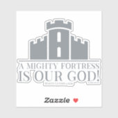 Een machtig fort is onze God Sticker (Vel)