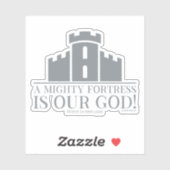 Een machtig fort is onze God Sticker (Vel)