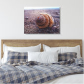 Een macroUitzicht van een wervelkolom Canvas Afdruk (Insitu (Slaapkamer))