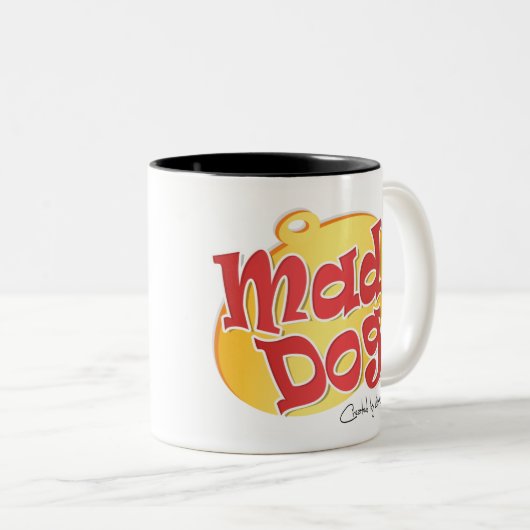 Een Mad Doggin-Mok Tweekleurige Koffiemok (Voorkant rechts)