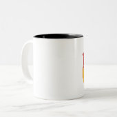 Een Mad Doggin-Mok Tweekleurige Koffiemok (Voorkant links)