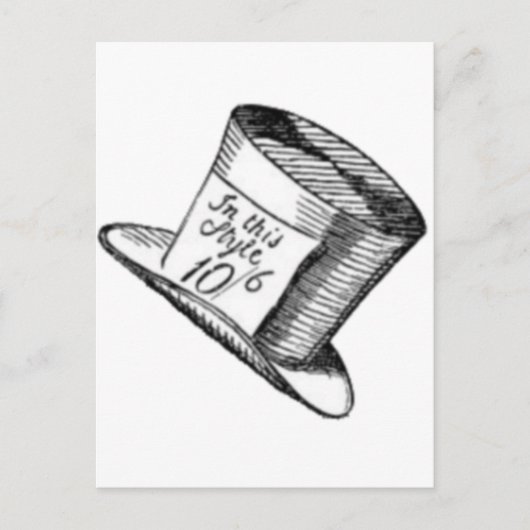Een Mad Hatter-Pet Briefkaart (Voorkant)