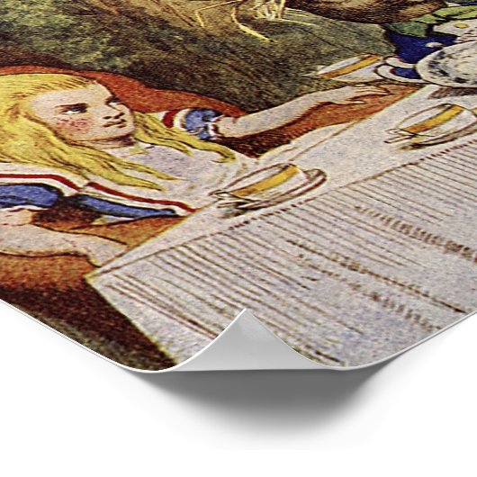 Een Mad Tea-Party Canvas Art Poster (Hoek)