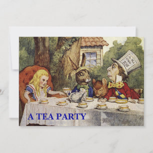 EEN Mad Tea Party INVITE Kaart